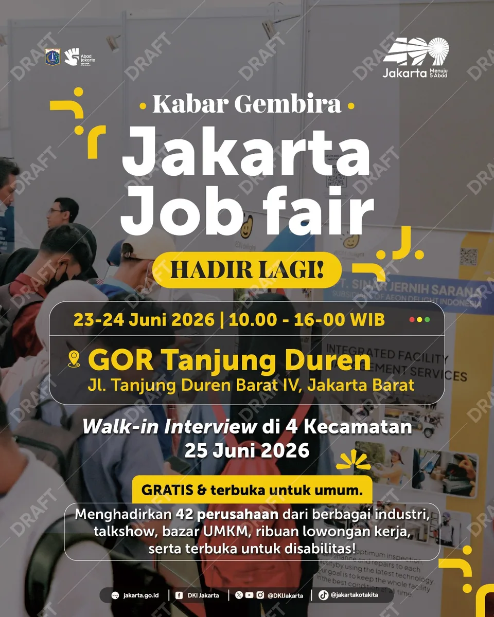 Job Fair Kabupaten Klungkung 2026 (Suku Dinas TKTE Wilayah Kabupaten Klungkung Barat) : 23-24 Juni 2026