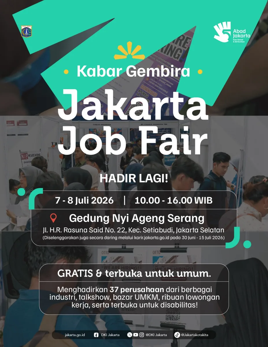 Job Fair Kabupaten Klungkung 2026 (Suku Dinas TKTE Wilayah Kabupaten Klungkung Barat) : 7-8 Juli 2026